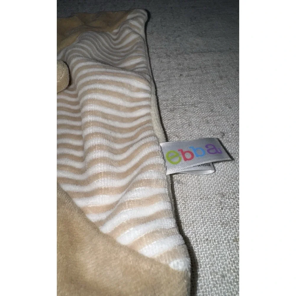 Ebba George Giraffe Luvster Plush Lovey Stripes Security Blanket Tan Baby